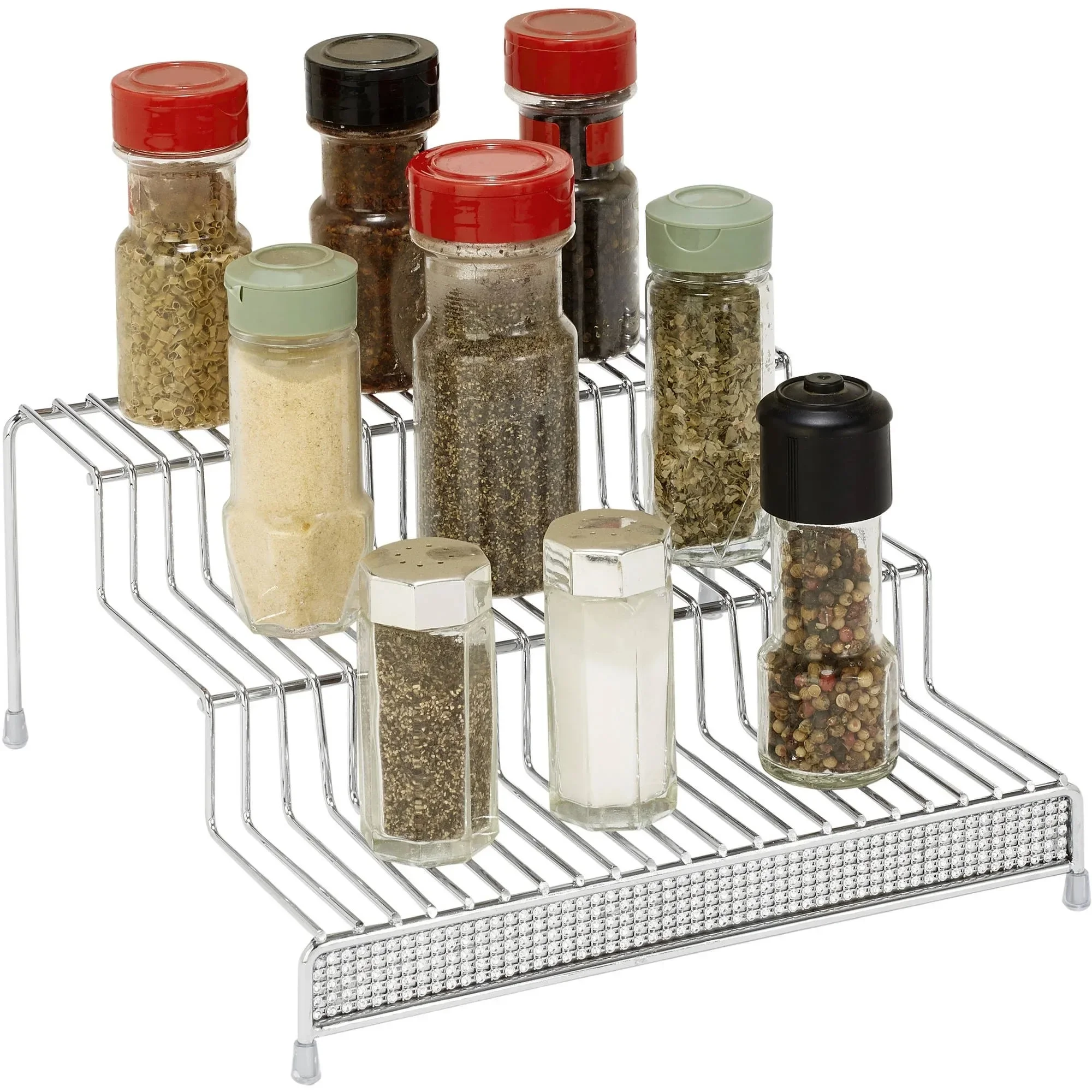 Kitchen Details 3 Tier Spice Rack Shelf Organizer 10.2 L x 9.6 W X 4.3 H in Pave Diamond Design kitchen organizer
Kitchen Details 3 Tier Spice Rack Shelf Organizer 10.2 L x 9.6 W X 4.3 H in Pave Diamond Design kitchen organizer