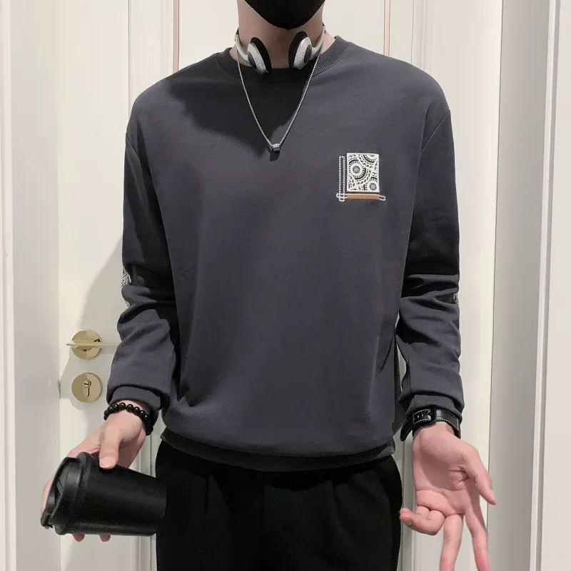 Gray Print Autumn Winter Male Sweatshirt Extra Thick Aesthetic New In Streetwear No Brand Y2k Clothes Simple Emo Men's Pullover
Gray Print Autumn Winter Male Sweatshirt Extra Thick Aesthetic New In Streetwear No Brand Y2k Clothes Simple Emo Men's Pullover