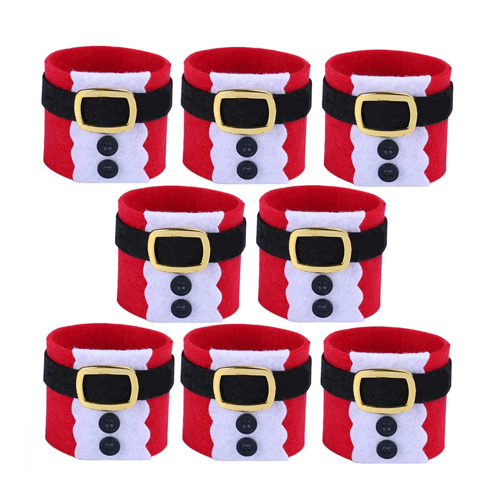 8pcs Christmas Napkin Rings Decorative Belt Buckle Design Festive Party Dining Table Decoration For Home Restaurant Bar Cafe Use
8pcs Christmas Napkin Rings Decorative Belt Buckle Design Festive Party Dining Table Decoration For Home Restaurant Bar Cafe Use