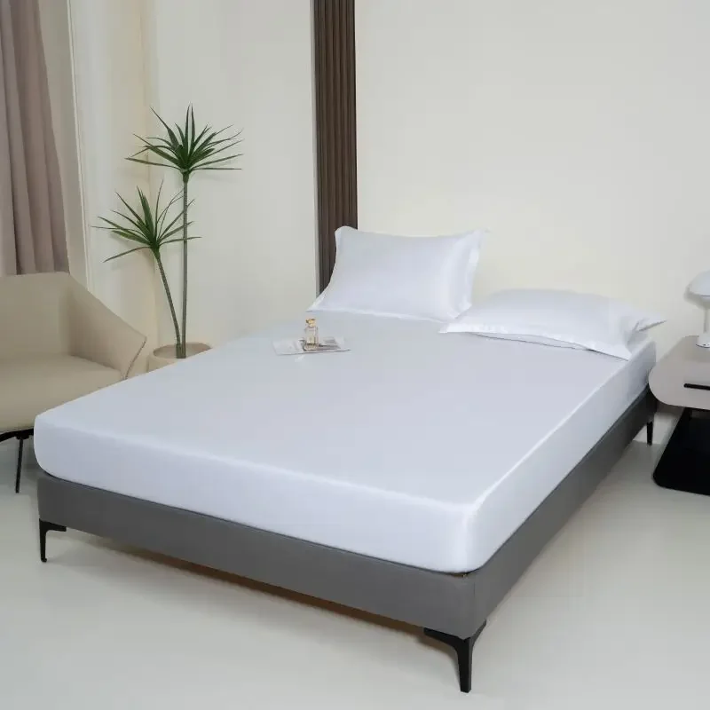 3-piece set, bed head + pillow case silky slip bed head Mattress cover Dust cover Soft and comfortable for bedroom (no core) 
3-piece set, bed head + pillow case silky slip bed head Mattress cover Dust cover Soft and comfortable for bedroom (no core)