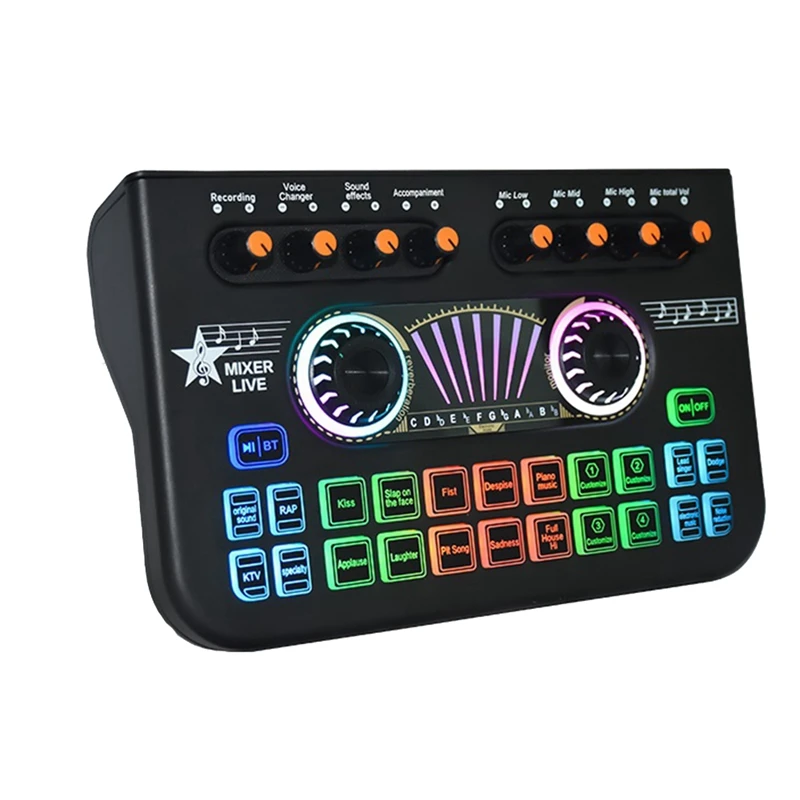 X3 Live Voice Mixer Аудиоинтерфейс Консоль Живой микрофон Звуковая карта для записи потоковой передачи смартфона
X3 Live Voice Mixer Аудиоинтерфейс Консоль Живой микрофон Звуковая карта для записи потоковой передачи смартфона