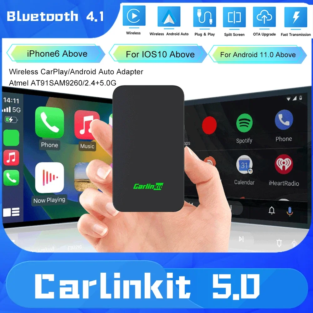 Carlinkit 5 2air беспроводной CarPlay Android авто беспроводной бокс 2 в 1 адаптер 2-канальный работает Waze Spotify 5,8 ггц WiFi BT5.0 Siri GPS
Carlinkit 5 2air беспроводной CarPlay Android авто беспроводной бокс 2 в 1 адаптер 2-канальный работает Waze Spotify 5,8 ггц WiFi BT5.0 Siri GPS