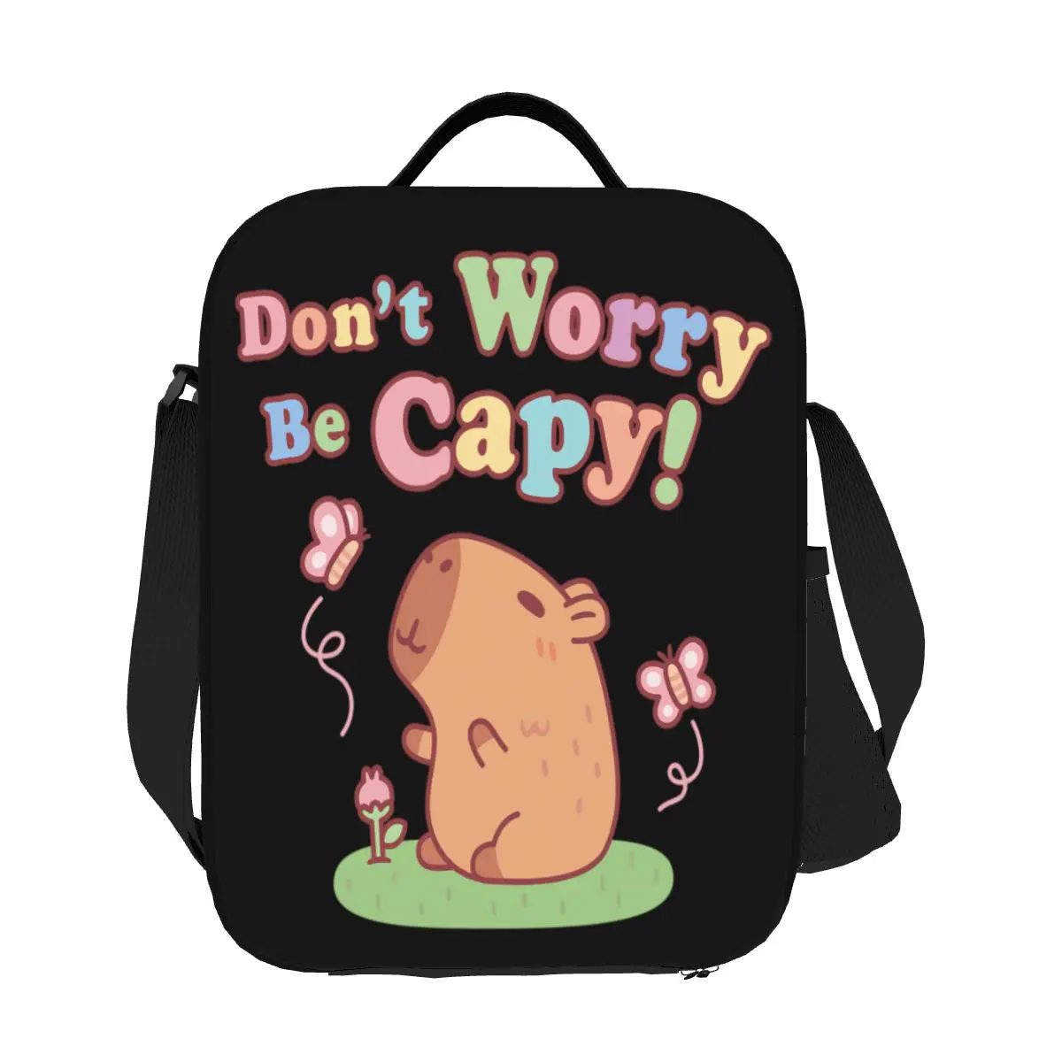 Custom Cute Capybara And Butterflies Portable Lunch Boxes Women Thermal Cooler Food Insulated Lunch Bag Kids School Children
Custom Cute Capybara And Butterflies Portable Lunch Boxes Women Thermal Cooler Food Insulated Lunch Bag Kids School Children