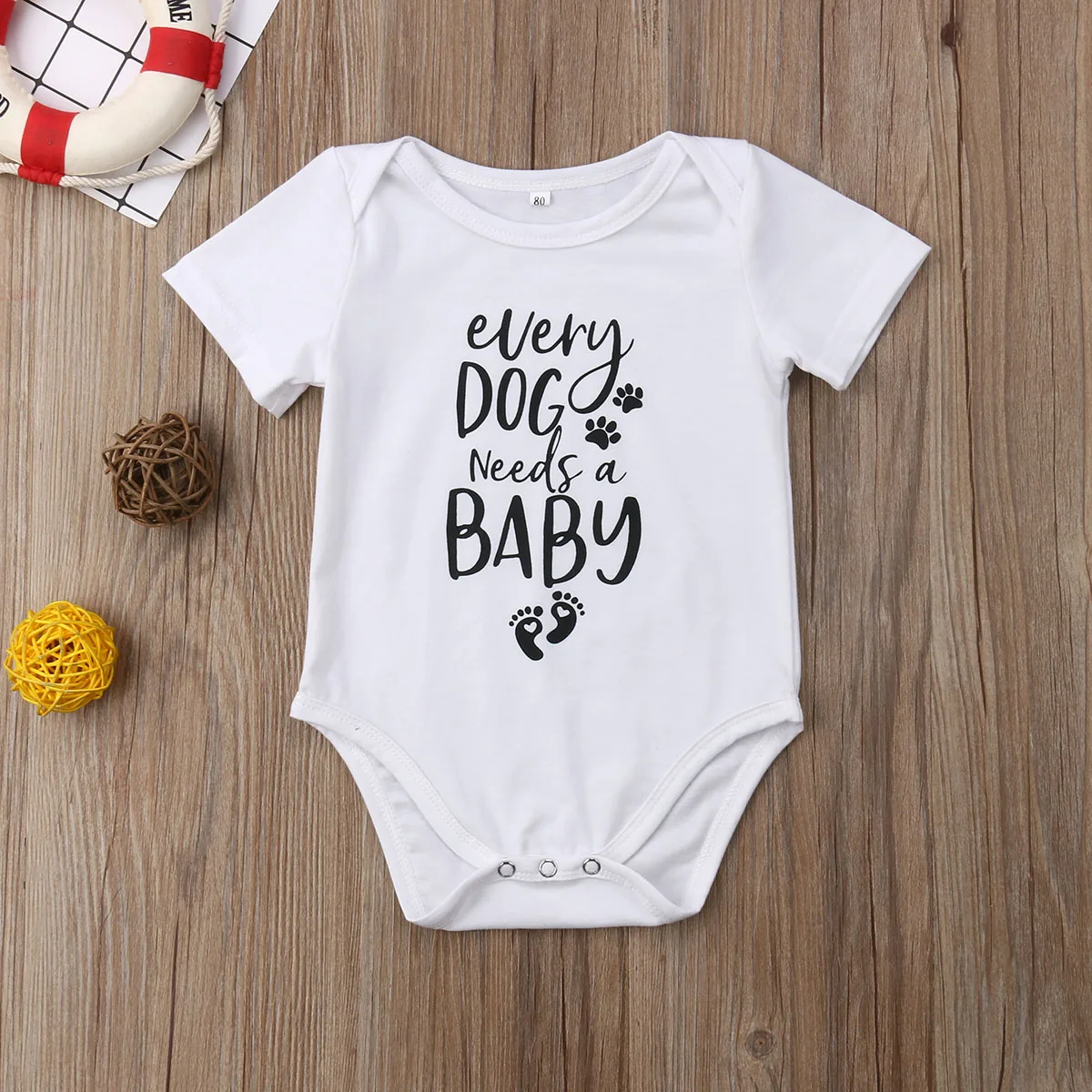 Toddler Summer Casual Outfit, Baby Girls Boys Footprint Letter Short Sleeve Romper Jumpsuit 0-18M
Toddler Summer Casual Outfit, Baby Girls Boys Footprint Letter Short Sleeve Romper Jumpsuit 0-18M
