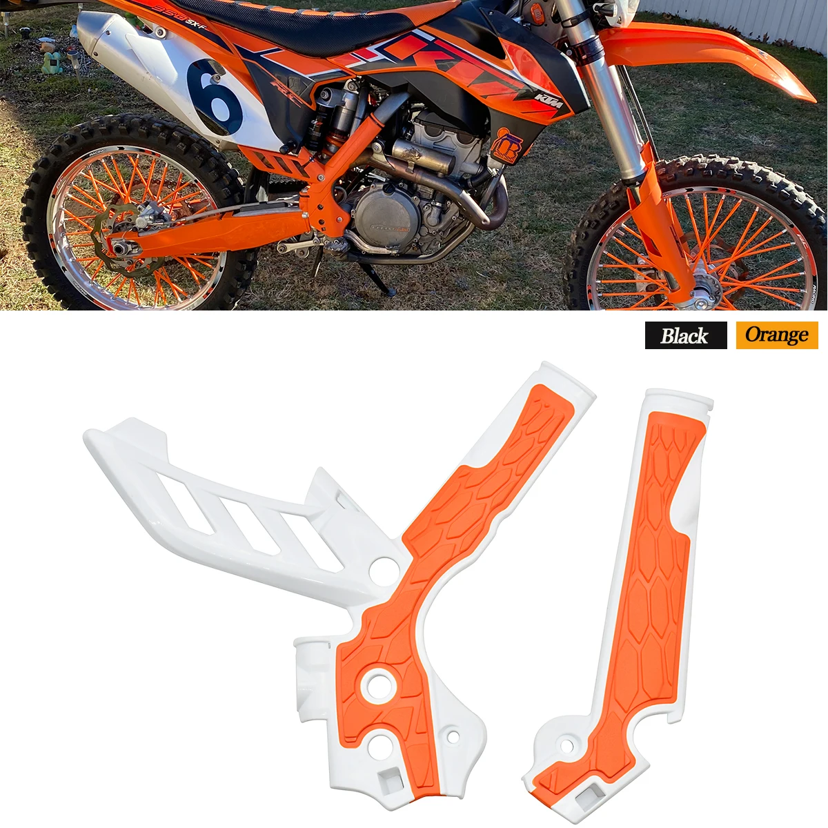 Motorcycle Dirt Bike X-Grip Frame Guard Protection Cover For KTM 125 150 250 350 400 450 500 XCW XCFW SX SXF EXC EXCF 2011-2016
Motorcycle Dirt Bike X-Grip Frame Guard Protection Cover For KTM 125 150 250 350 400 450 500 XCW XCFW SX SXF EXC EXCF 2011-2016