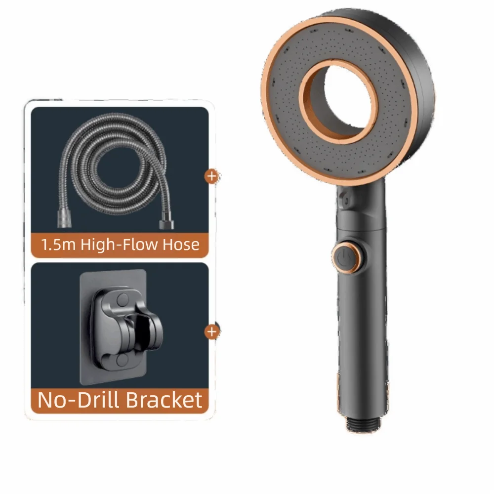 Душевая насадка высокого давления с одной кнопкой, регулируемая водосберегающая конструкция, 3-режимная насадка для душа, пластиковая насадка-распылитель
Душевая насадка высокого давления с одной кнопкой, регулируемая водосберегающая конструкция, 3-режимная насадка для душа, пластиковая насадка-распылитель