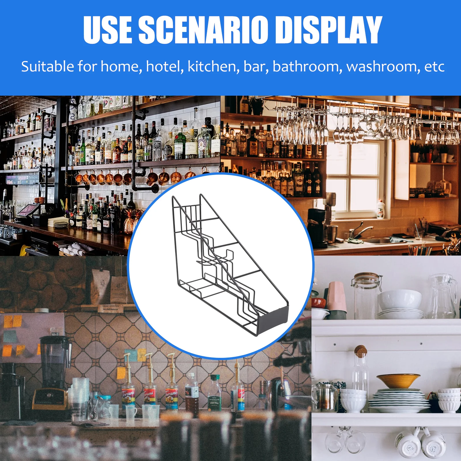 Stainless Steel Syrup Organizer Rack Black 4 Bottle Vertical Storage Shelf Coffee Bar Pantry Wire Frame
Stainless Steel Syrup Organizer Rack Black 4 Bottle Vertical Storage Shelf Coffee Bar Pantry Wire Frame
