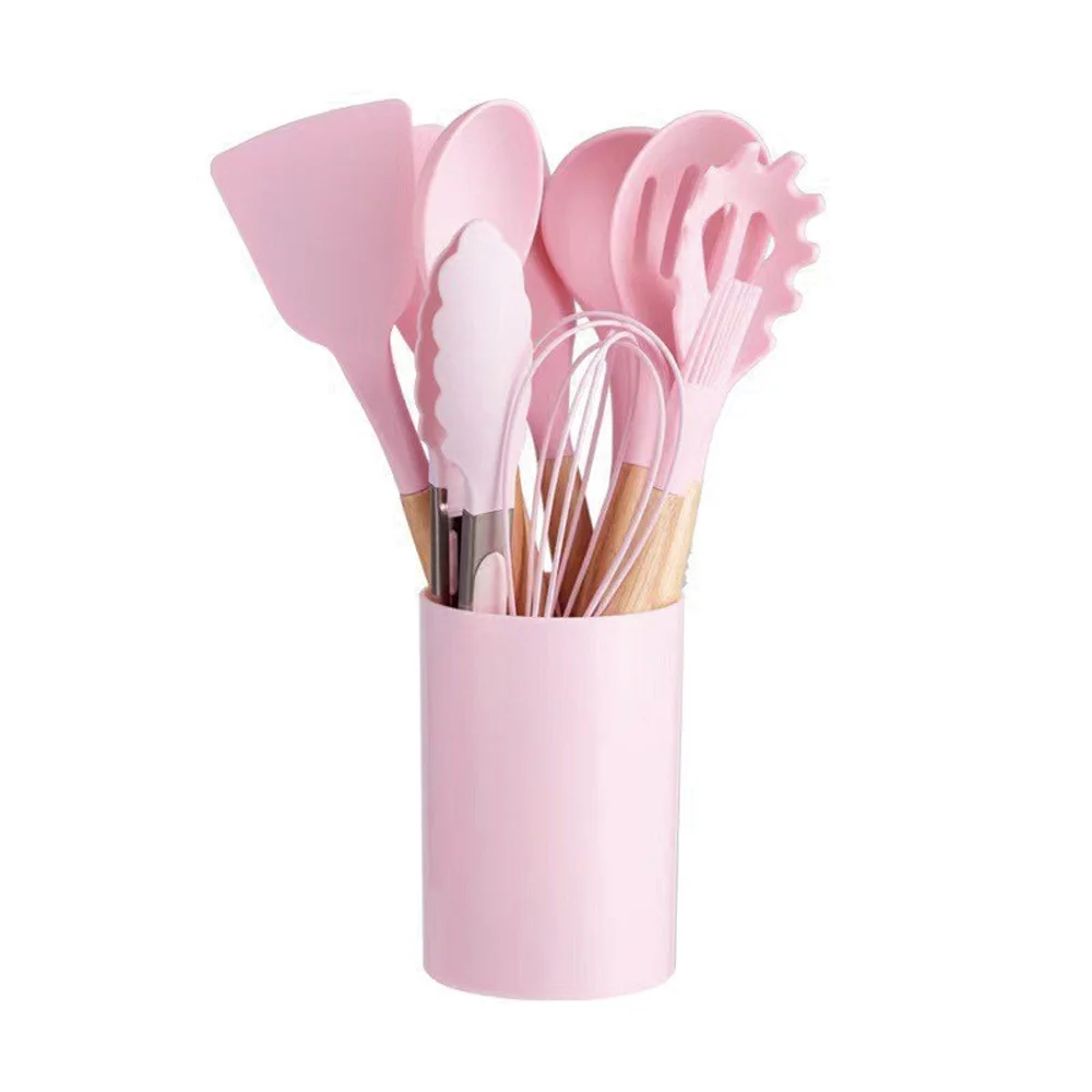 Colorful Western Kitchen Accessories Wooden Handle Cooking Tools Utensils Sets Kitchenware Non Stick Accessories
Colorful Western Kitchen Accessories Wooden Handle Cooking Tools Utensils Sets Kitchenware Non Stick Accessories