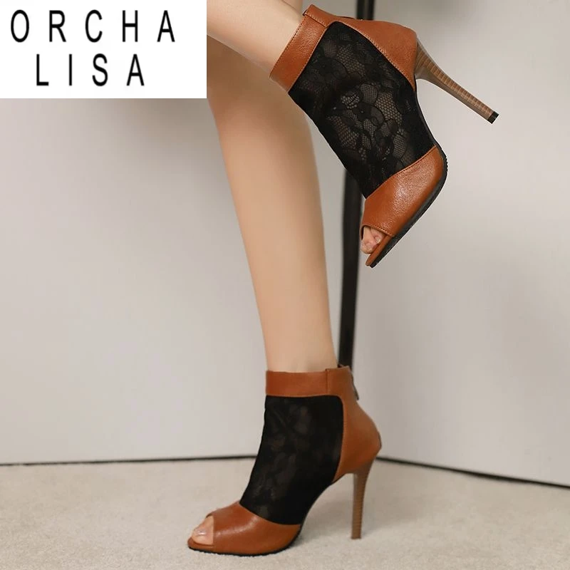 ORCHA LISA Design Женские ботильоны с открытым носком на шпильке 11 см на молнии Дышащие летние ботильоны размера плюс 48 49 50 Женская обувь для вечеринок
ORCHA LISA Design Женские ботильоны с открытым носком на шпильке 11 см на молнии Дышащие летние ботильоны размера плюс 48 49 50 Женская обувь для вечеринок