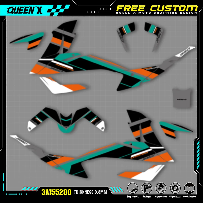 Queen X MOTOR Graphics Decals Stickers Kits For KTM ADV 390 2020 2021 2022 Motorcycle Accessories Numer Name Custom 001
Queen X MOTOR Graphics Decals Stickers Kits For KTM ADV 390 2020 2021 2022 Motorcycle Accessories Numer Name Custom 001