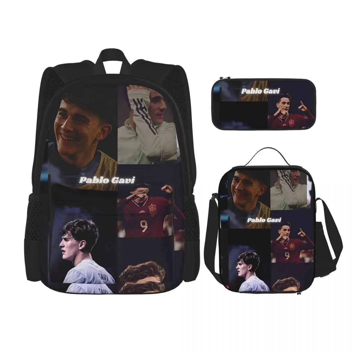 Pablo Gavi Aesthetic Backpacks Boys Girls Bookbag Students School Bags Kids Rucksack Lunch Bag Pen Bag Three-Piece Set
Pablo Gavi Aesthetic Backpacks Boys Girls Bookbag Students School Bags Kids Rucksack Lunch Bag Pen Bag Three-Piece Set