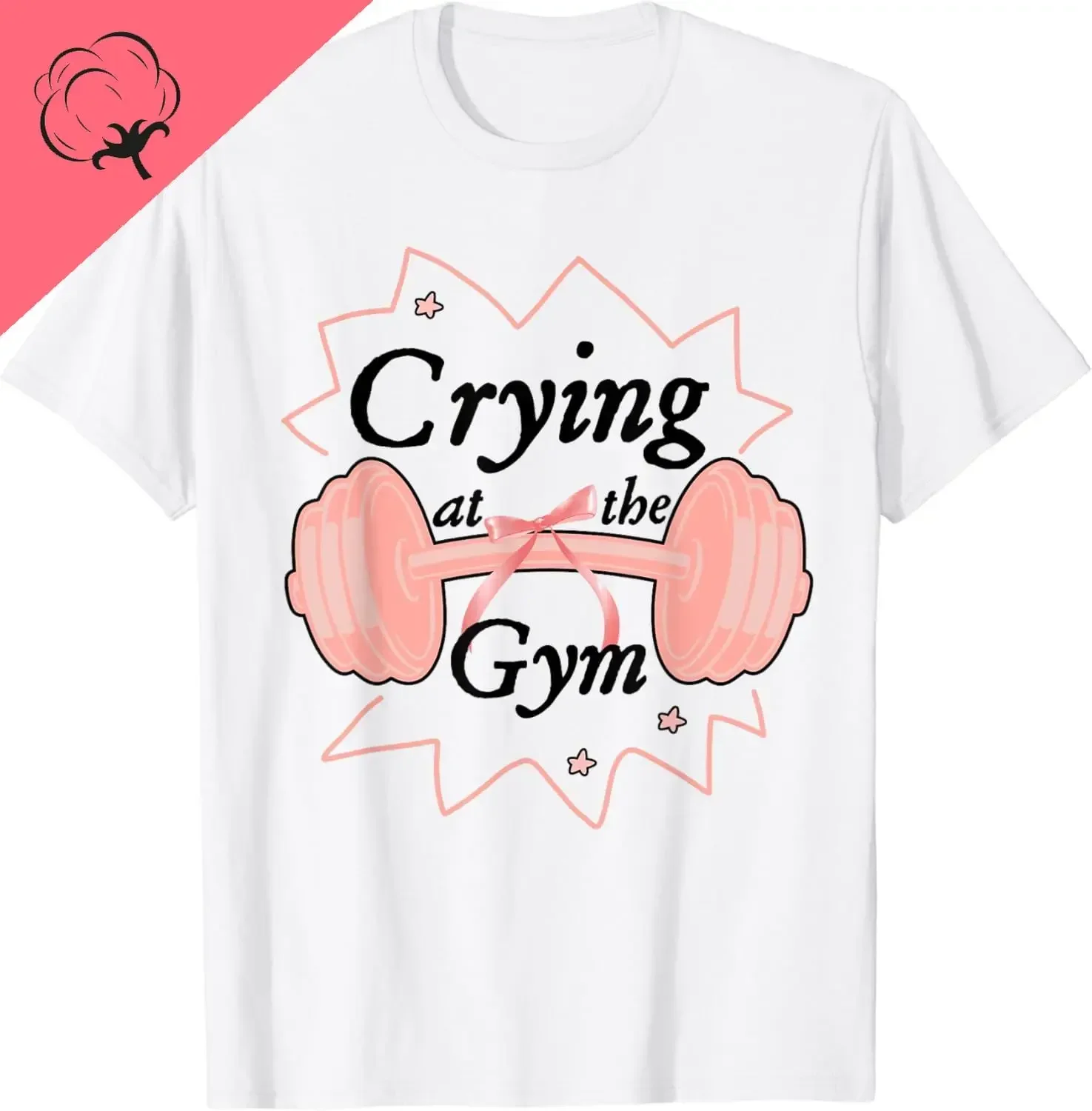 Crying at the Gym Funny Dumbbell Graphic Tee Soft Cotton Crew Neck T-Shirt
Crying at the Gym Funny Dumbbell Graphic Tee Soft Cotton Crew Neck T-Shirt