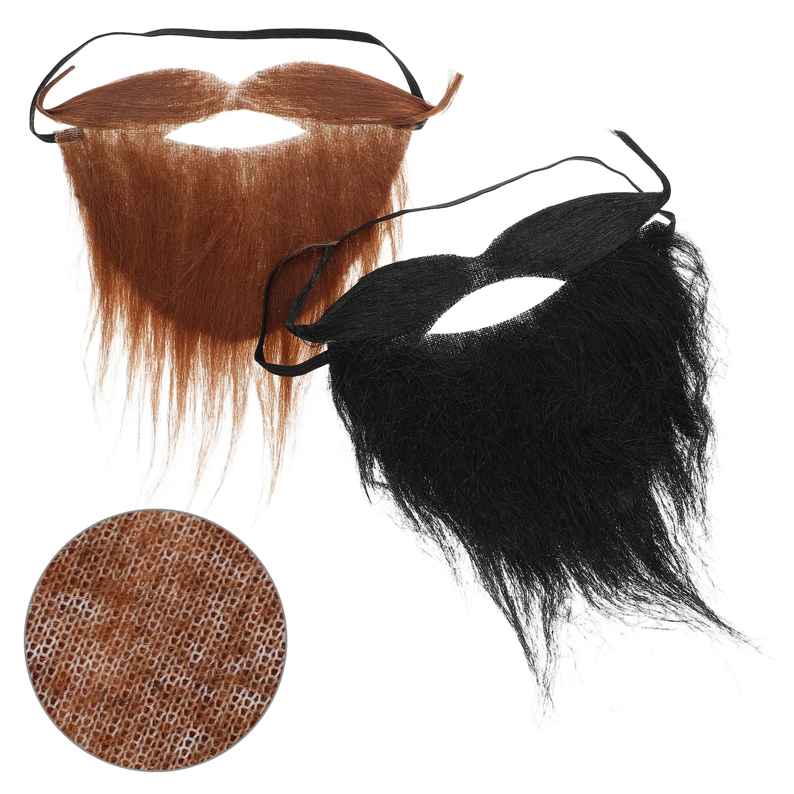 2pcs Fake Beard Mustache Lightweight Polyester Party Accessories Realistic Texture For Halloween Costume Adult Teens Beard Wigs
2pcs Fake Beard Mustache Lightweight Polyester Party Accessories Realistic Texture For Halloween Costume Adult Teens Beard Wigs