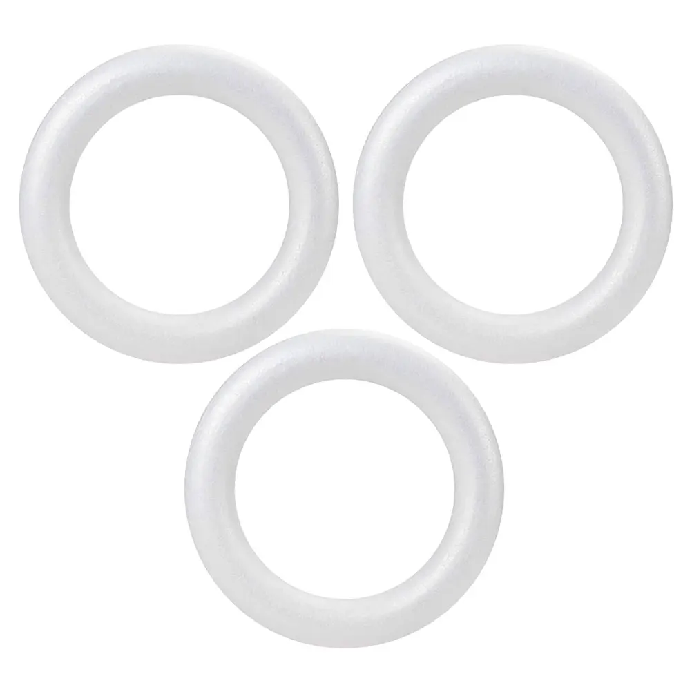 3pcs White Foam Wreath Forms 25X3.9Cm Blank Polystyrene Round Rings For Diy Crafts Floral Arrangements Party Ornaments Craft
3pcs White Foam Wreath Forms 25X3.9Cm Blank Polystyrene Round Rings For Diy Crafts Floral Arrangements Party Ornaments Craft