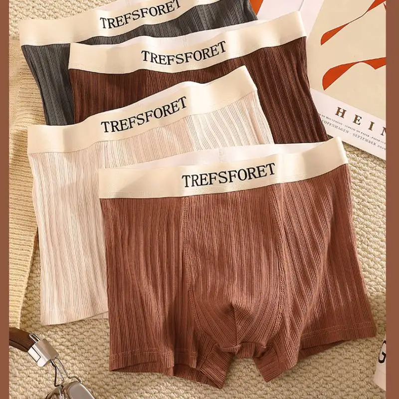 4 pcs Boxers Men Underpants Stripe Hombre Panties Boxershorts Breathable Solid Color Man Underwear Men's briefs
4 pcs Boxers Men Underpants Stripe Hombre Panties Boxershorts Breathable Solid Color Man Underwear Men's briefs