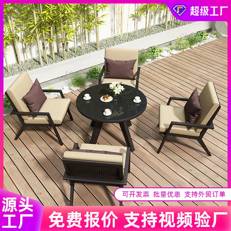 Customizable outdoor tables and chairs courtyard Chinese furniture aluminum alloy design combination
Customizable outdoor tables and chairs courtyard Chinese furniture aluminum alloy design combination