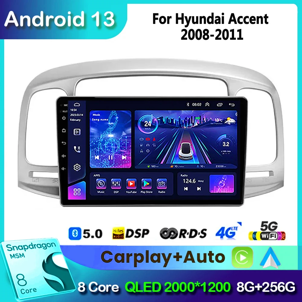 Android 13 Car Radio for Hyundai Accent 2008 2009 2010 2011 Multimedia Video Player Auto Stereo GPS Navigation Bluetooth Carplay
Android 13 Car Radio for Hyundai Accent 2008 2009 2010 2011 Multimedia Video Player Auto Stereo GPS Navigation Bluetooth Carplay