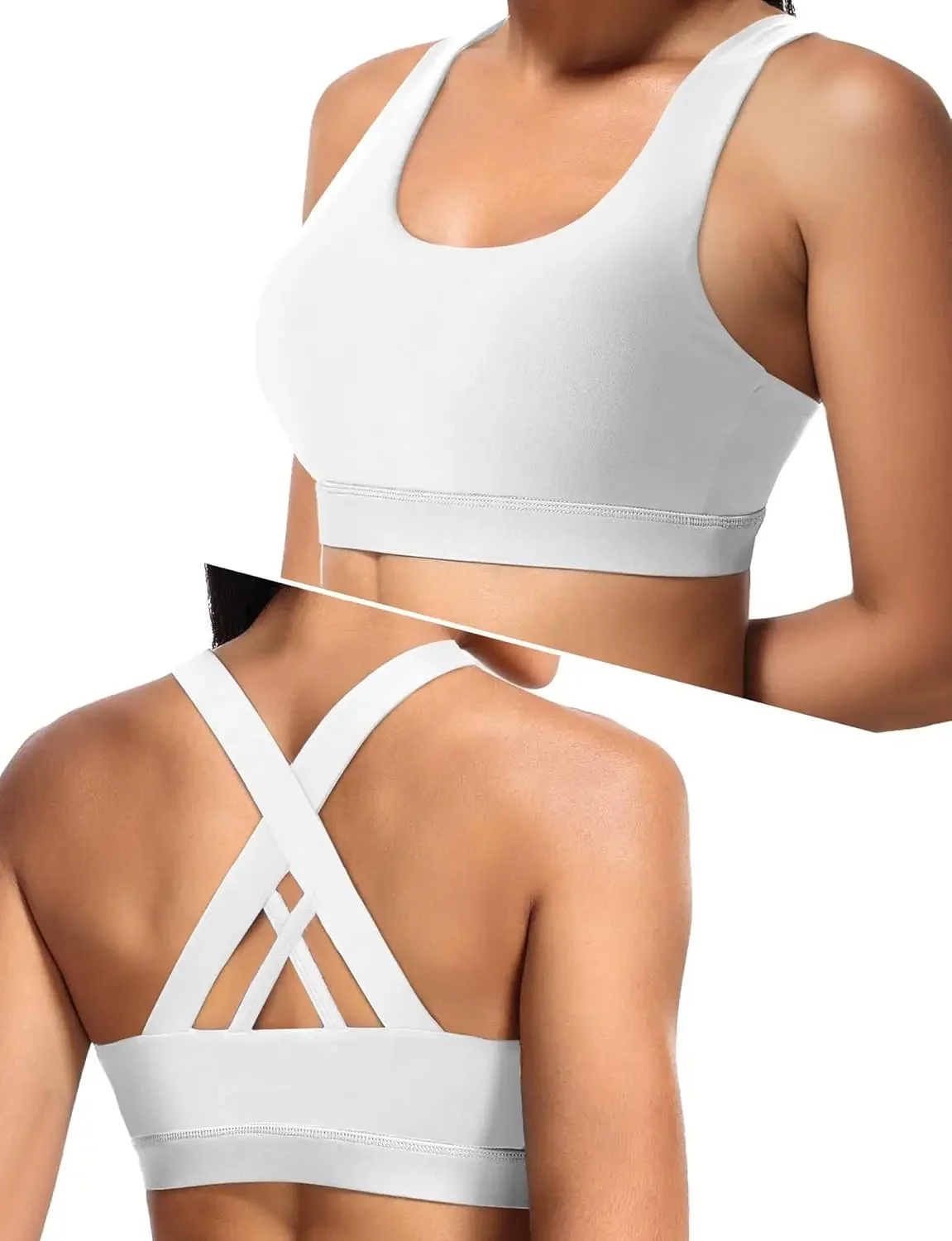 Sports Bras for Women Criss Back Medium Support Yoga WirelPadded Bra with Removable Cups Racerback Bra 4 Gym
Sports Bras for Women Criss Back Medium Support Yoga WirelPadded Bra with Removable Cups Racerback Bra 4 Gym