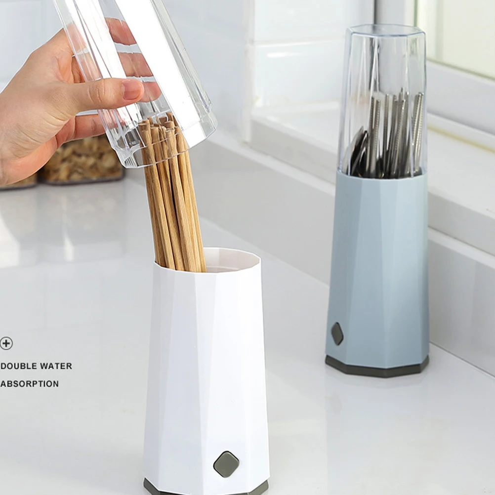 Chopstick Holder Storage Rack Silverware Container with Lid Utensil Organizer Covered Kitchen Chopsticks Serving Utensils
Chopstick Holder Storage Rack Silverware Container with Lid Utensil Organizer Covered Kitchen Chopsticks Serving Utensils