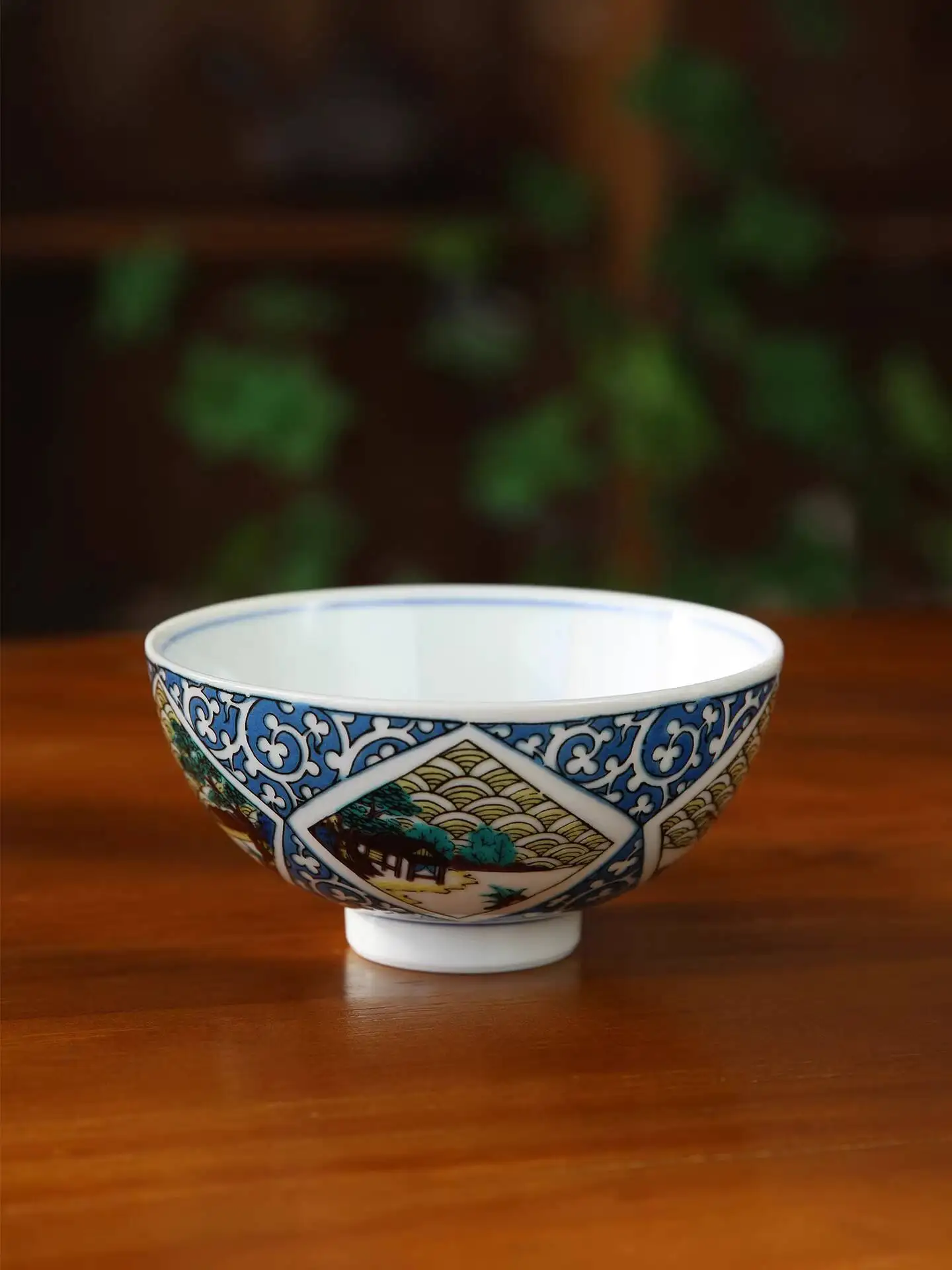 In Stock Imported Kutani Ware Rice And Porridge Bowl With Tang Grass Landscape Pattern, Japanese Ceramic Tableware
In Stock Imported Kutani Ware Rice And Porridge Bowl With Tang Grass Landscape Pattern, Japanese Ceramic Tableware