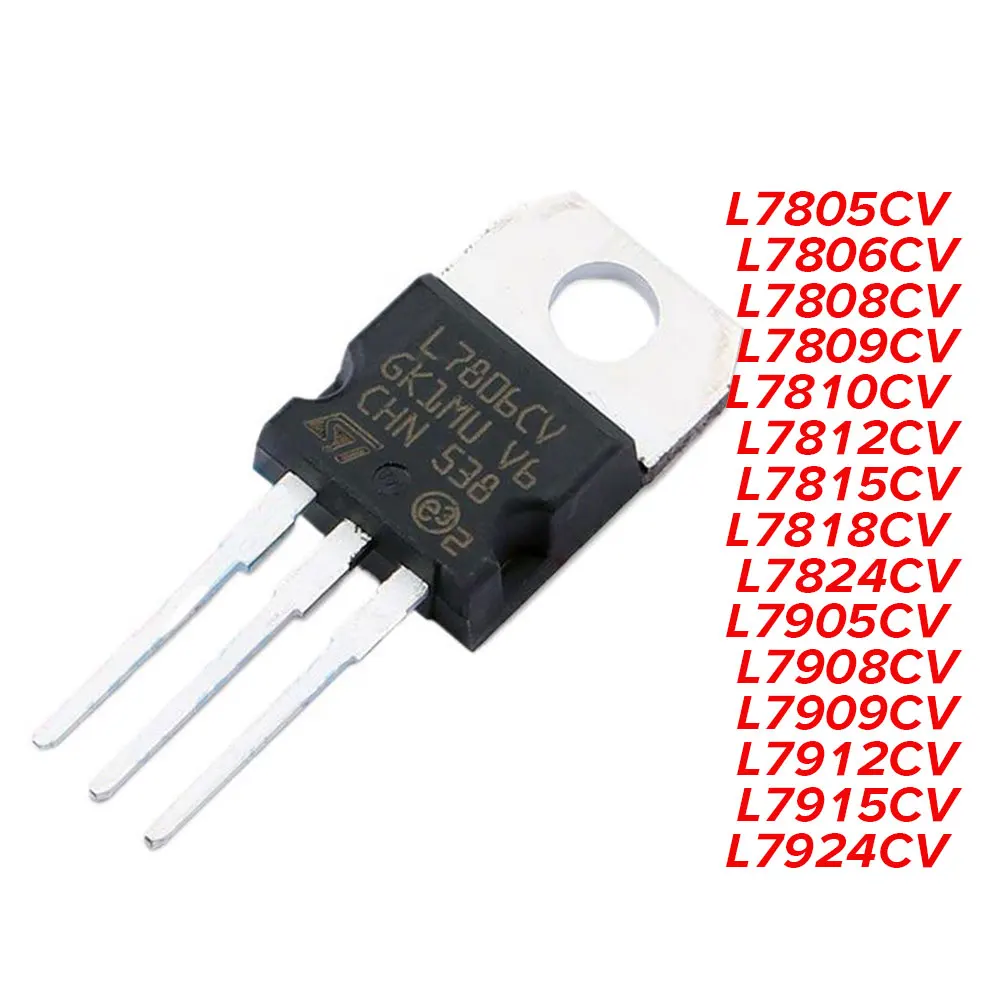10PCS L7805 TO-220 L7806 L7808 L7809 L7812 L7815 L7824 L7905 L7908 L7909 L7912 L7915 L7924 L7805CV TO220
10PCS L7805 TO-220 L7806 L7808 L7809 L7812 L7815 L7824 L7905 L7908 L7909 L7912 L7915 L7924 L7805CV TO220