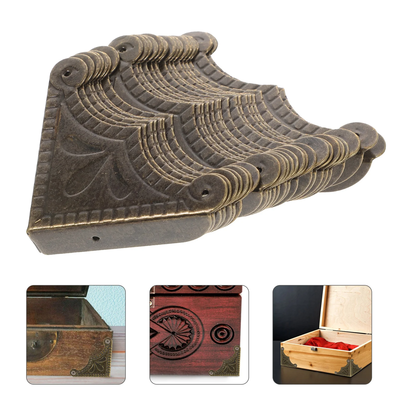 30Pcs Wooden Box Corner Guards Premium Iron Corner Protectors for Furniture Vintage Style Edge Guards for Gift Jewelry Wine Box
30Pcs Wooden Box Corner Guards Premium Iron Corner Protectors for Furniture Vintage Style Edge Guards for Gift Jewelry Wine Box