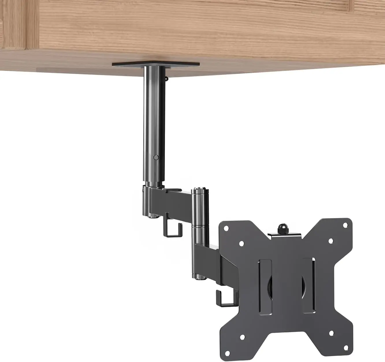 Under Cabinet Monitor Mount for 13-27 inch Screens, Height Adjustable Long Arm, Max VESA 100x100, Black
Under Cabinet Monitor Mount for 13-27 inch Screens, Height Adjustable Long Arm, Max VESA 100x100, Black