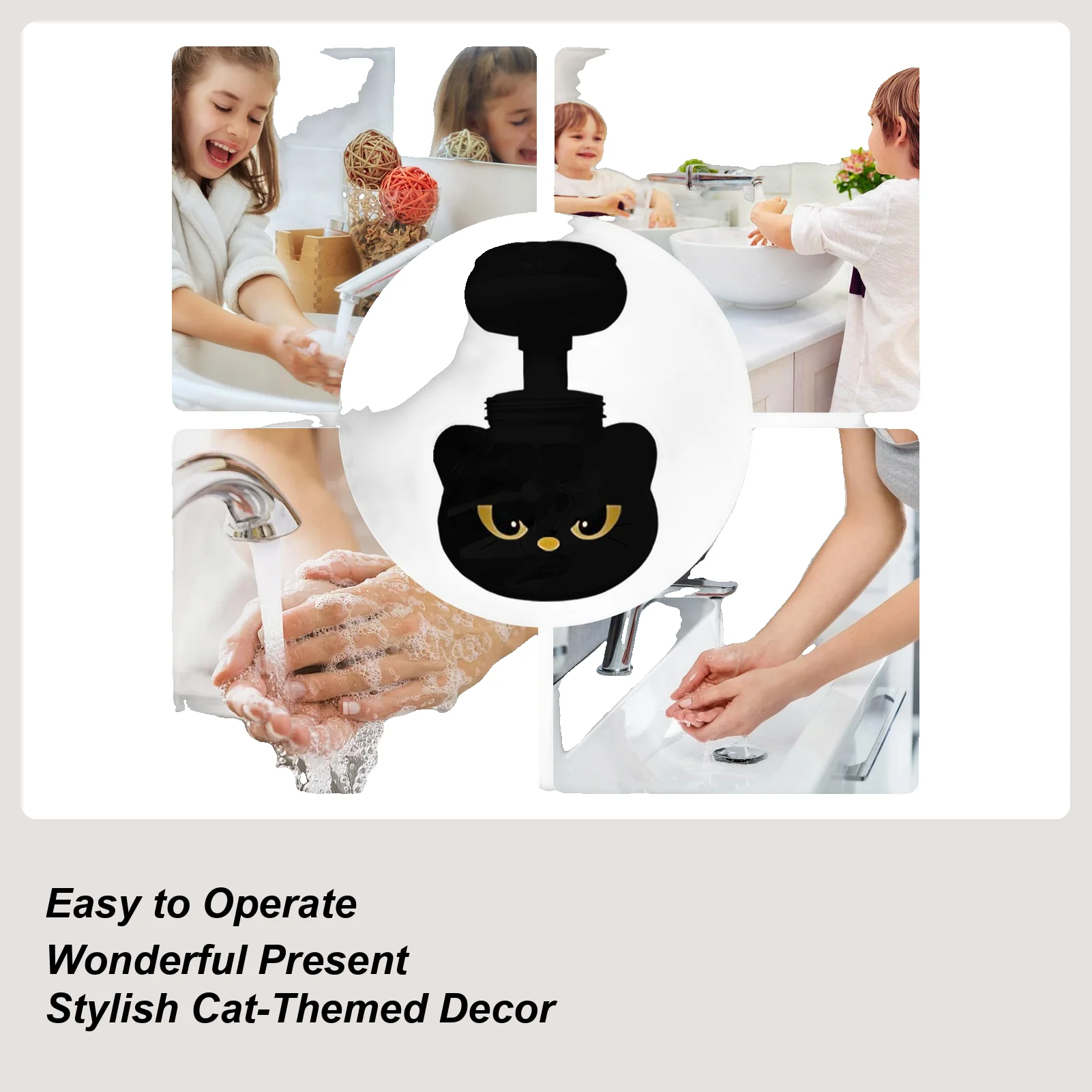 Cat Soap Dispenser Cat Paw Foam Soap Dispenser Refillable Pump Bottle for Kids Adults Liquid Washing Detergent Shower Kitchen
Cat Soap Dispenser Cat Paw Foam Soap Dispenser Refillable Pump Bottle for Kids Adults Liquid Washing Detergent Shower Kitchen