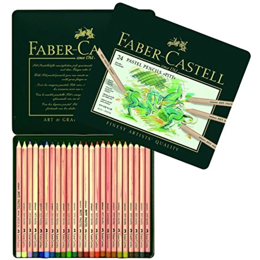 Pitt Pastel Pencils In A Metal Tin 24/Pkg-
Pitt Pastel Pencils In A Metal Tin 24/Pkg-