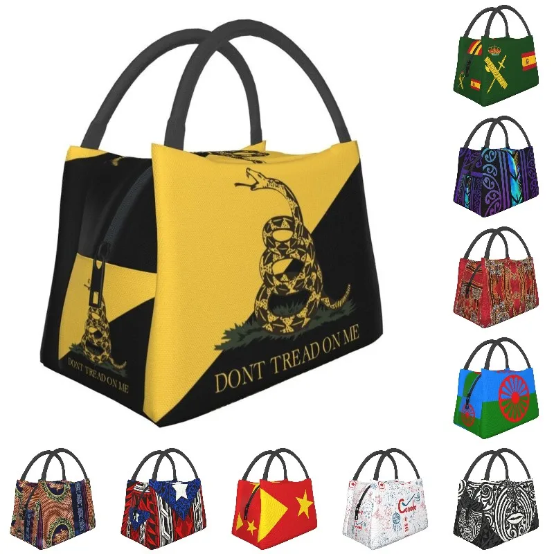 Libertarian Gadsdens Flag Ancap Flag Insulated Lunch Bags for Women Waterproof Thermal Cooler Bento Box Beach Camping Travel
Libertarian Gadsdens Flag Ancap Flag Insulated Lunch Bags for Women Waterproof Thermal Cooler Bento Box Beach Camping Travel