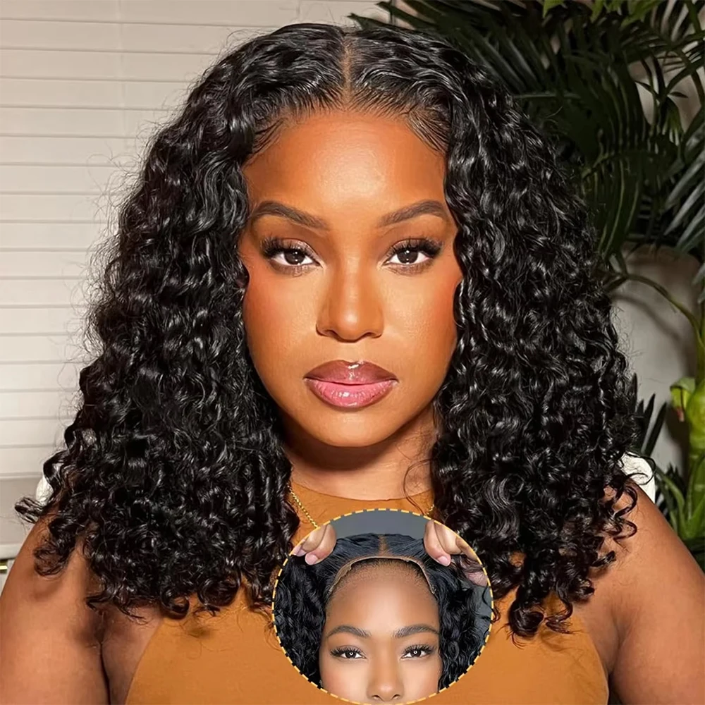 Curly Bob Wigs 13x4 Lace Frontal Human Hair Wigs Deep Wave Ready To Wear And Go 7x5 4x4 Glueless Wigs For Women Pre Cut No Glue
Curly Bob Wigs 13x4 Lace Frontal Human Hair Wigs Deep Wave Ready To Wear And Go 7x5 4x4 Glueless Wigs For Women Pre Cut No Glue