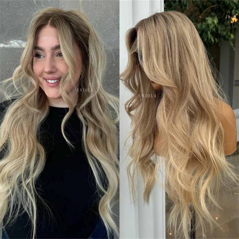 180% Density Wigs Ombre Ash Blonde Soft HD Lace Front Wig Glueless Synthetic 180 Degree Preplucked Hairline with Baby Hair Wigs
180% Density Wigs Ombre Ash Blonde Soft HD Lace Front Wig Glueless Synthetic 180 Degree Preplucked Hairline with Baby Hair Wigs