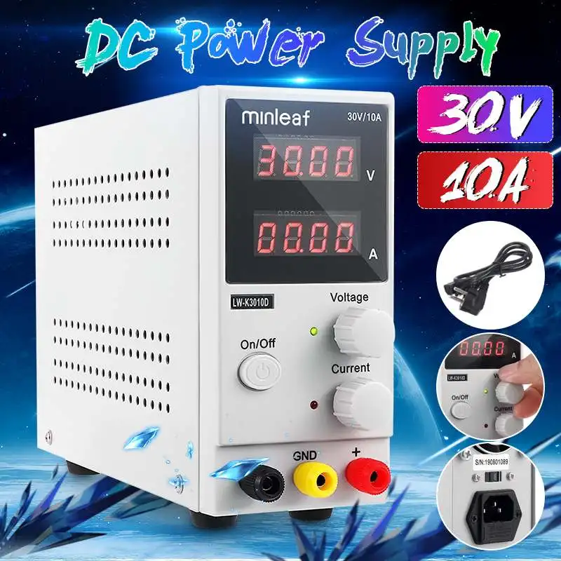 30V 10A Programmable DC Power Supply Adjustable Mini Laboratory Power Supply Voltage Regulator Adjustable Stabilizer Switching
30V 10A Programmable DC Power Supply Adjustable Mini Laboratory Power Supply Voltage Regulator Adjustable Stabilizer Switching