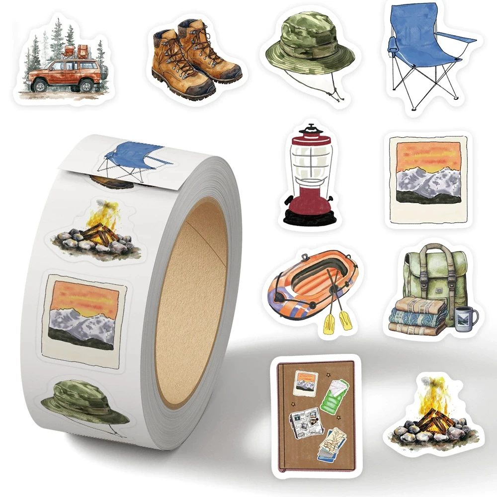 500pcs/Roll Funny Outdoor Travel Sealing Label Stickers Camping Hiking Decals DIY Laptop Guitar Phone Cartoon Decoration Sticker
500pcs/Roll Funny Outdoor Travel Sealing Label Stickers Camping Hiking Decals DIY Laptop Guitar Phone Cartoon Decoration Sticker