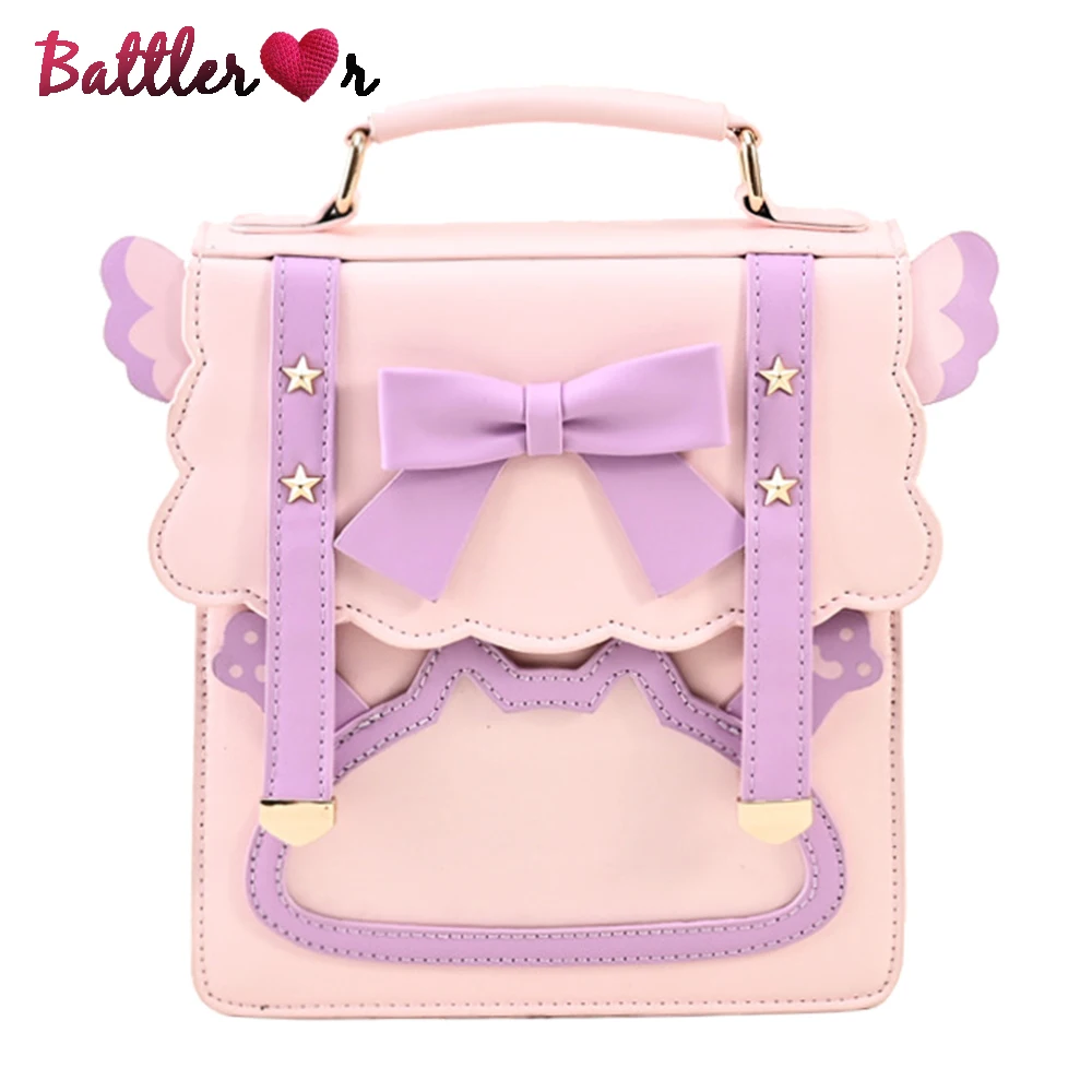 Cute Bow Backpack for Young Girls Kawaii Transparent Jk Uniform School Bag Lolita Cosplay Shoulder Bag Women Purses and Handbgs
Cute Bow Backpack for Young Girls Kawaii Transparent Jk Uniform School Bag Lolita Cosplay Shoulder Bag Women Purses and Handbgs