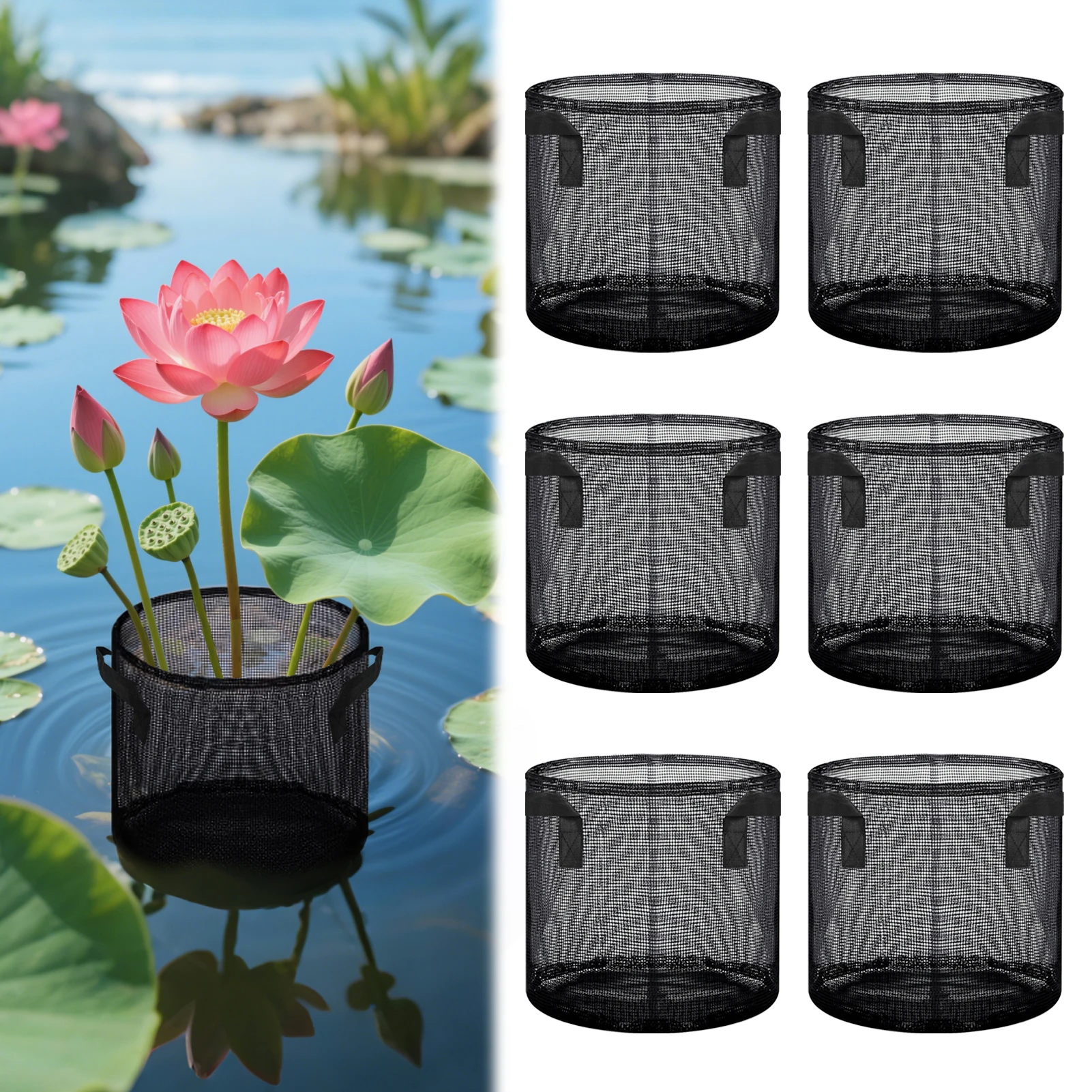 6pc New Plant Protection Bag Cover Netting Mesh for Lotus Pond Water Plants Grow Bags Gardening Tools
6pc New Plant Protection Bag Cover Netting Mesh for Lotus Pond Water Plants Grow Bags Gardening Tools