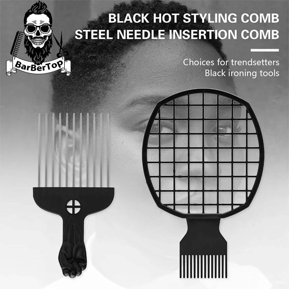 Professional Men's Double Head Twist Dirty Braid Comb Set Hairdressing Steel Needle Combs Barbershop Styling Tools Supplies
Professional Men's Double Head Twist Dirty Braid Comb Set Hairdressing Steel Needle Combs Barbershop Styling Tools Supplies