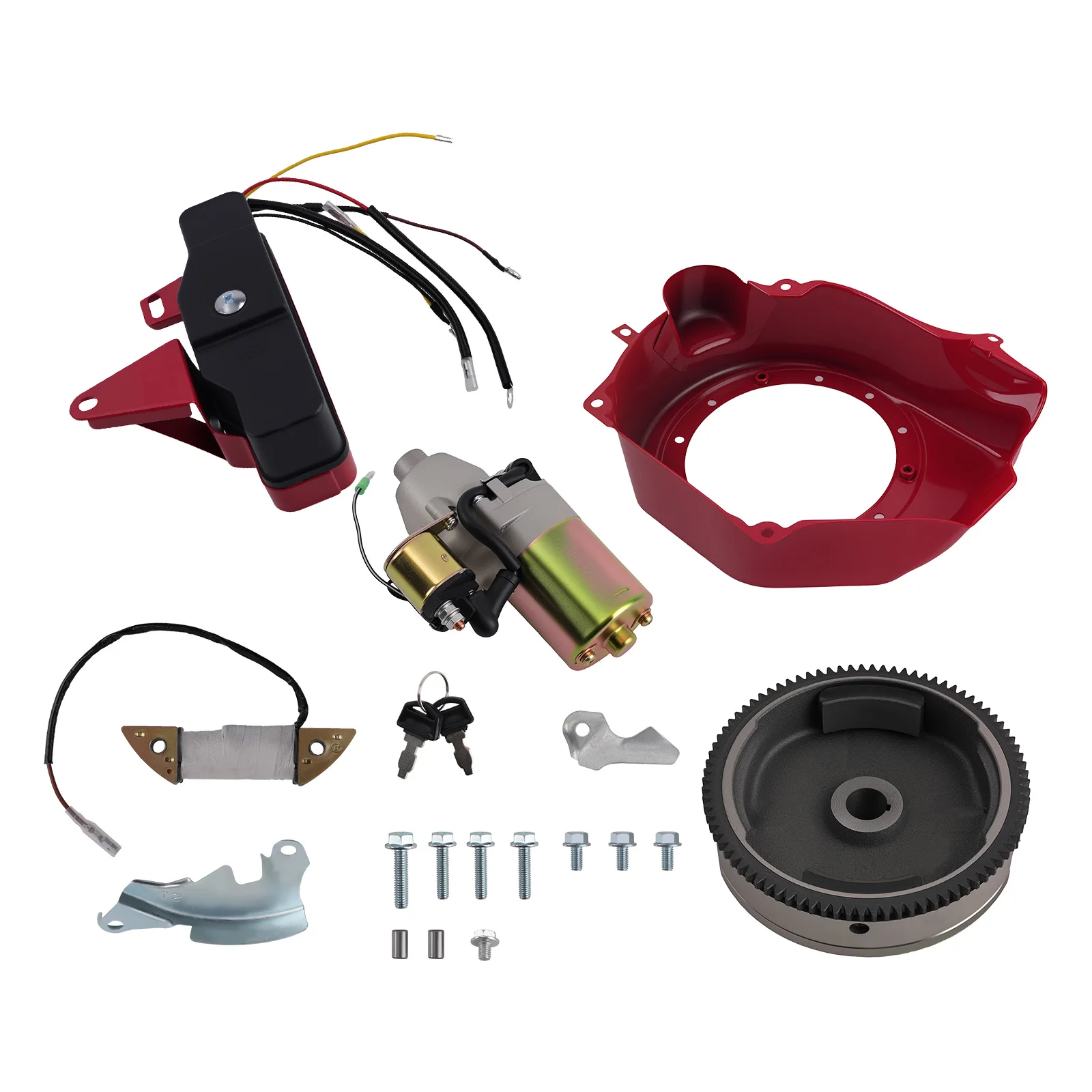 Starter Motor Solenoid Ignition Switch Electric FlyWheel for Honda GX200 6.5HP
Starter Motor Solenoid Ignition Switch Electric FlyWheel for Honda GX200 6.5HP
