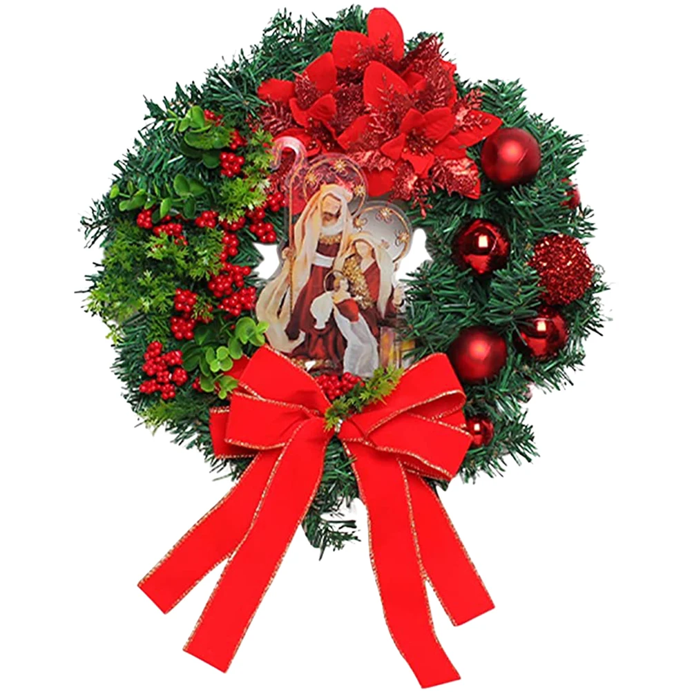 Christmas Xmas Wreath Festival Decorative Wreath Wall Hanging Xmas PVC Plants Holiday nament Festive
Christmas Xmas Wreath Festival Decorative Wreath Wall Hanging Xmas PVC Plants Holiday nament Festive