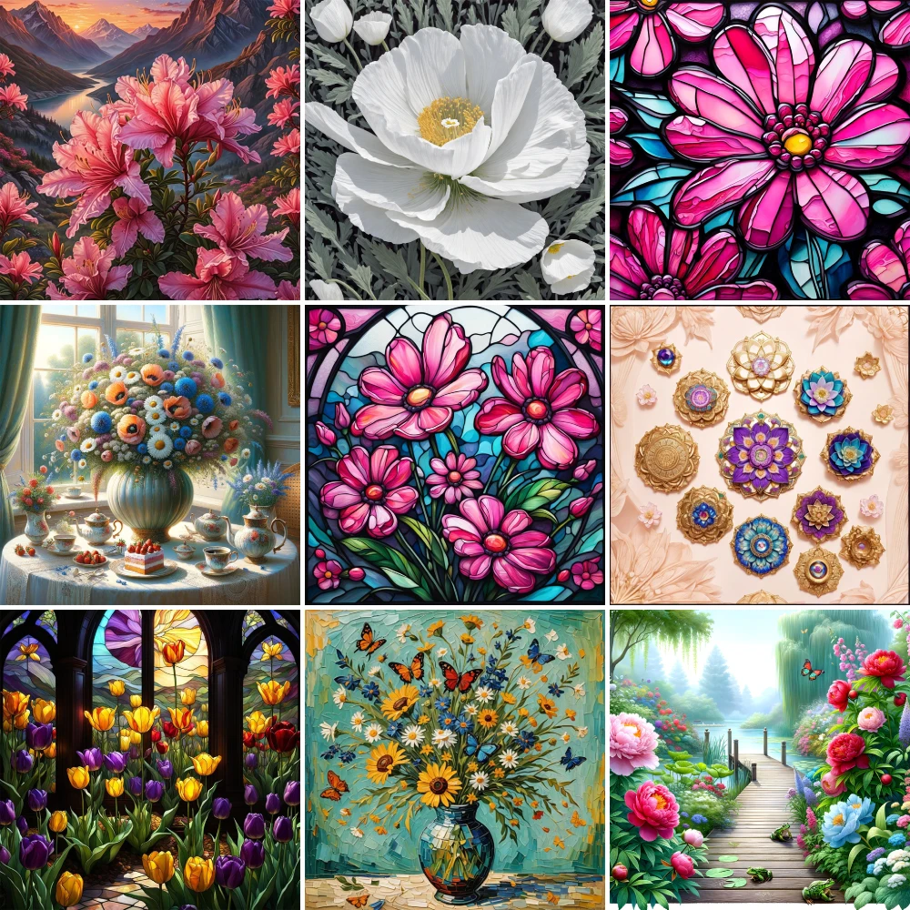 Flowers Poppy Tuilp Pre-Printed Cross-Stitch DIY Embroidery Complete Kit Sewing Hobby Handiwork Painting Needle Magic Promotions
Flowers Poppy Tuilp Pre-Printed Cross-Stitch DIY Embroidery Complete Kit Sewing Hobby Handiwork Painting Needle Magic Promotions