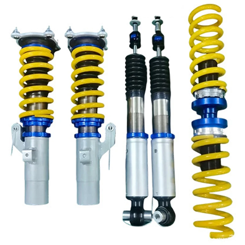 Car Suspension Kit: 330e G20 Coilover Suspension—Adjustable for Firmness, Damping, Height, and Damping Rate (Street/Race Version
Car Suspension Kit: 330e G20 Coilover Suspension—Adjustable for Firmness, Damping, Height, and Damping Rate (Street/Race Version