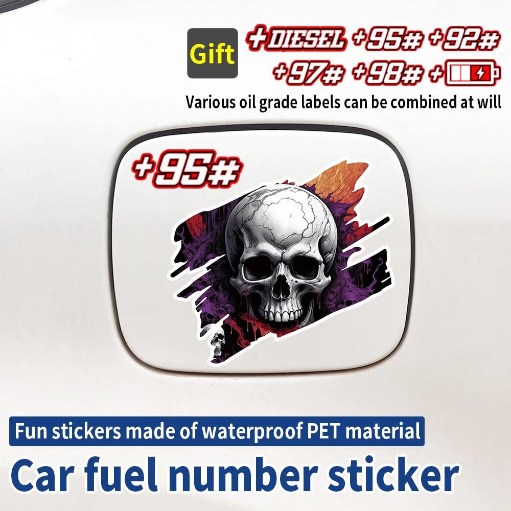 Skeleton Skull Car Stickers Auto Fuel Tank Cap Cover Scratch Waterproof Vinyl Diesel and Gasoline Decals Fuel Number Sticker
Skeleton Skull Car Stickers Auto Fuel Tank Cap Cover Scratch Waterproof Vinyl Diesel and Gasoline Decals Fuel Number Sticker