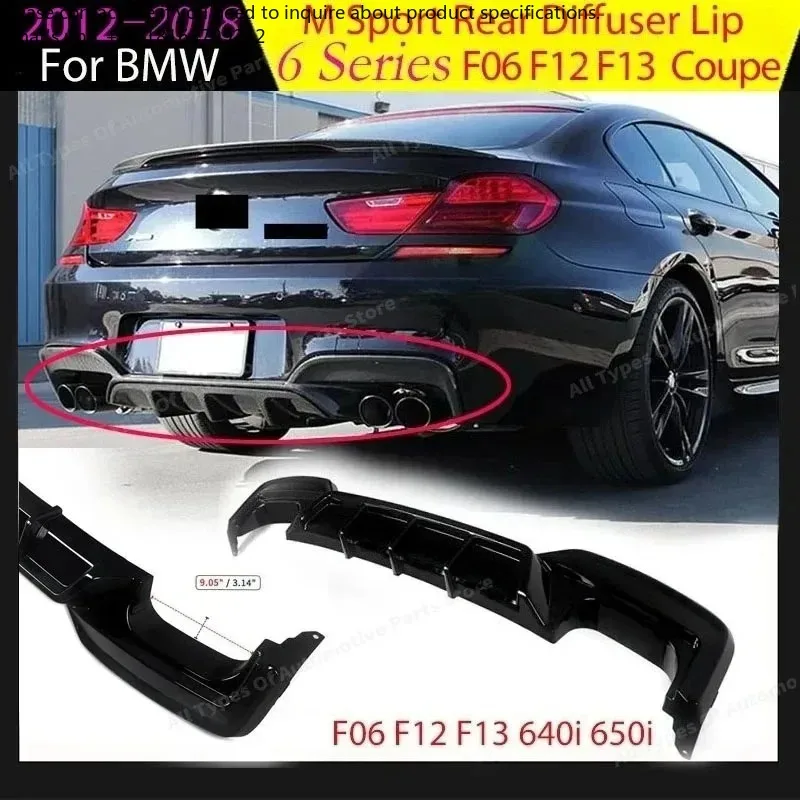 Rear Bumper Diffuser Lip for BMW F06 F12 F13 640i 650i M Sport 2012-2018 Refit Spoiler Splitter Plate Modification Auto Parts
Rear Bumper Diffuser Lip for BMW F06 F12 F13 640i 650i M Sport 2012-2018 Refit Spoiler Splitter Plate Modification Auto Parts