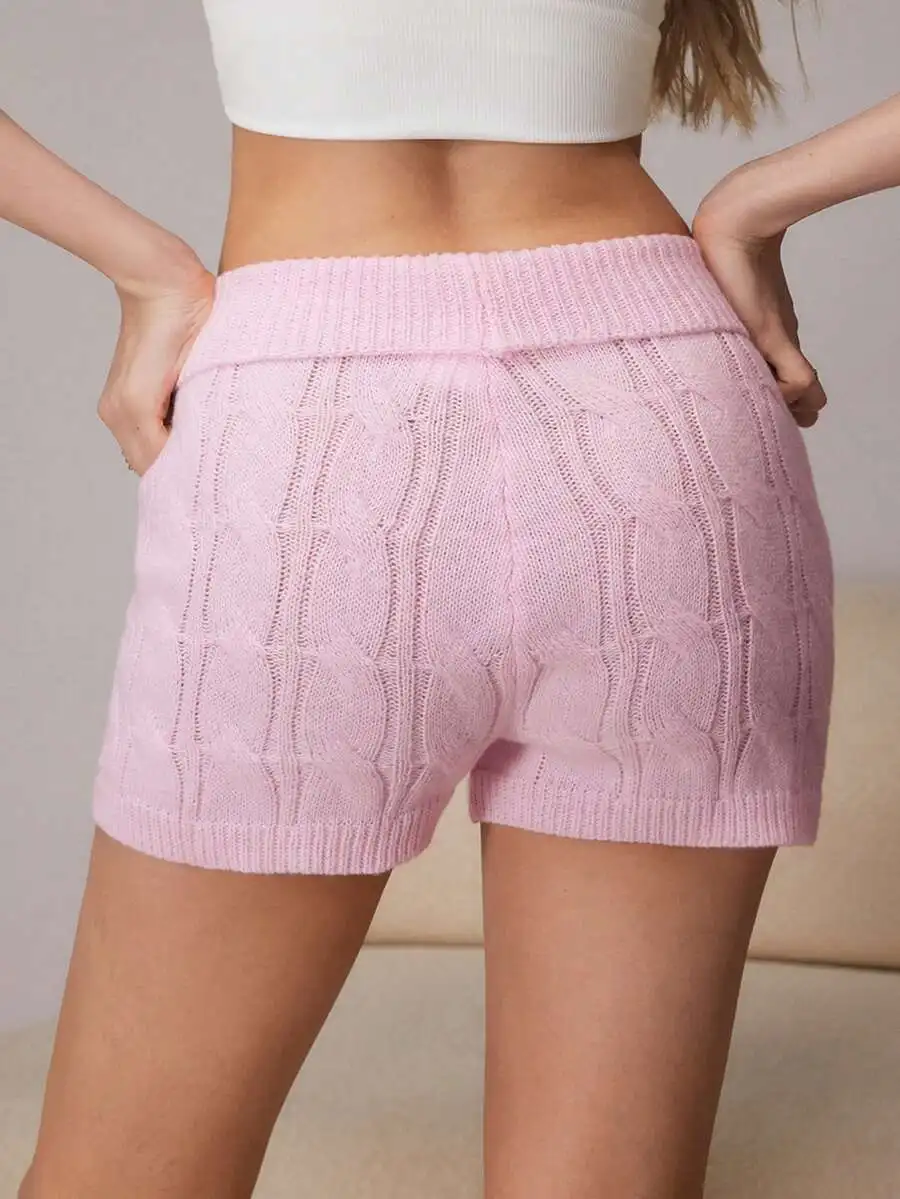 Womens Pink Knit Cable Pattern Shorts Pajama Bottoms
Womens Pink Knit Cable Pattern Shorts Pajama Bottoms