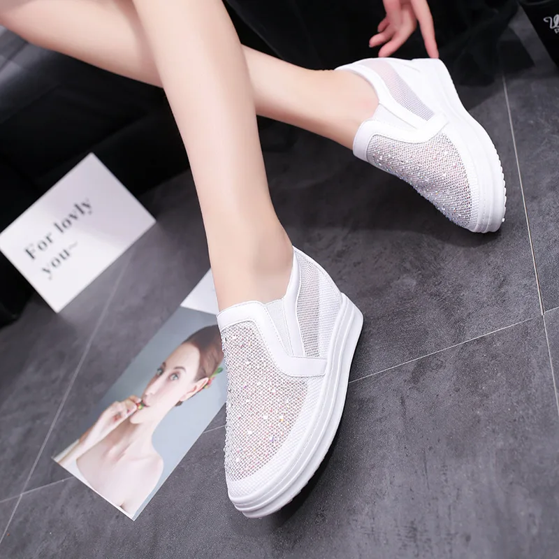Women's Singles Shoes, Breathable, Casual, Comfortable, Versatile, with An Increased Height Inside, Women's Shoes, One Step On
Women's Singles Shoes, Breathable, Casual, Comfortable, Versatile, with An Increased Height Inside, Women's Shoes, One Step On