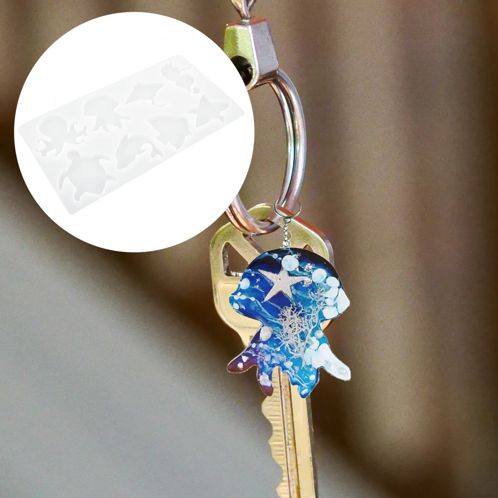 Animal Silicone Mold Ocean Creature Flexible Non-Stick Mold for DIY Epoxy Resin Crafts Keychain Making Silicone Animal Molds
Animal Silicone Mold Ocean Creature Flexible Non-Stick Mold for DIY Epoxy Resin Crafts Keychain Making Silicone Animal Molds