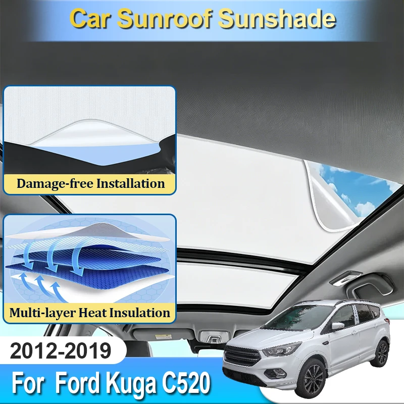 Sunroof Sun Shade For Ford Kuga C520 MK2 Accesories 2012~2019 Window Sun Cover Visor Blocker Car Tools Foldable Electrostatic
Sunroof Sun Shade For Ford Kuga C520 MK2 Accesories 2012~2019 Window Sun Cover Visor Blocker Car Tools Foldable Electrostatic