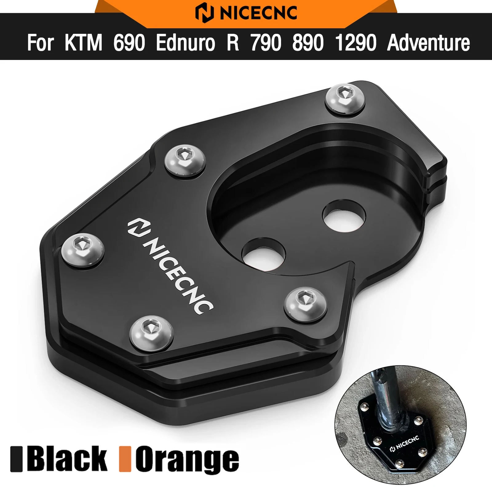 Footstand Enlarger Kickstand Pad For KTM 690 Enduro R SMC R 790 890 Adventure R/Rally 1290 ADV R Husqvarna 701 Enduro Norden 901
Footstand Enlarger Kickstand Pad For KTM 690 Enduro R SMC R 790 890 Adventure R/Rally 1290 ADV R Husqvarna 701 Enduro Norden 901