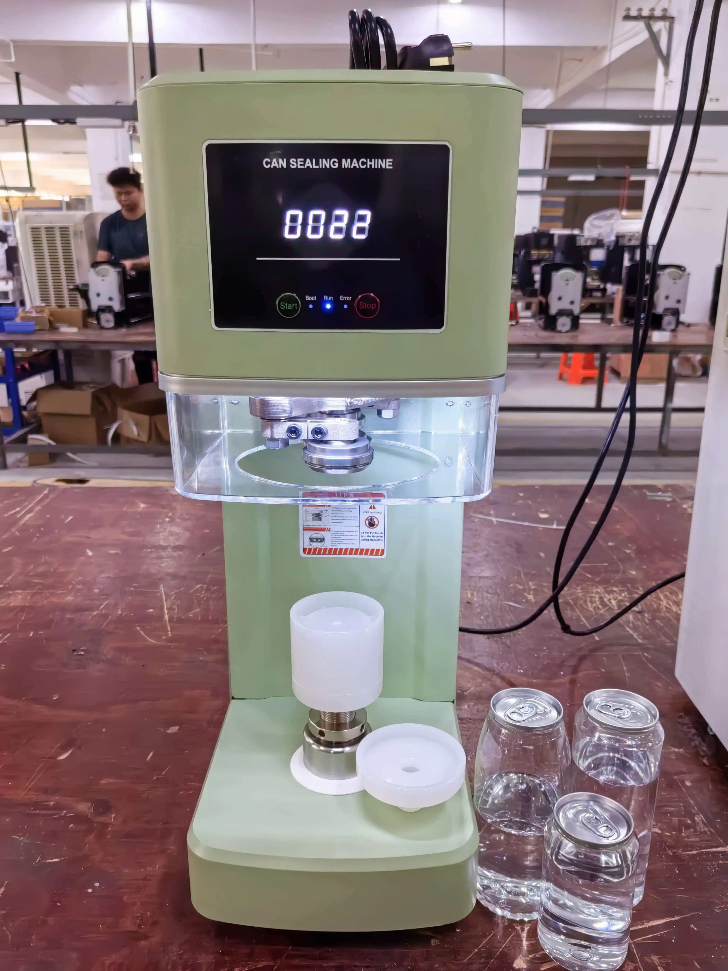 Intelligent Non-Rotary 3S Full Automatic Can Sealing Machine for PET Tin Jar Aluminum Beer Soda Cans Seamer Customizable
Intelligent Non-Rotary 3S Full Automatic Can Sealing Machine for PET Tin Jar Aluminum Beer Soda Cans Seamer Customizable
