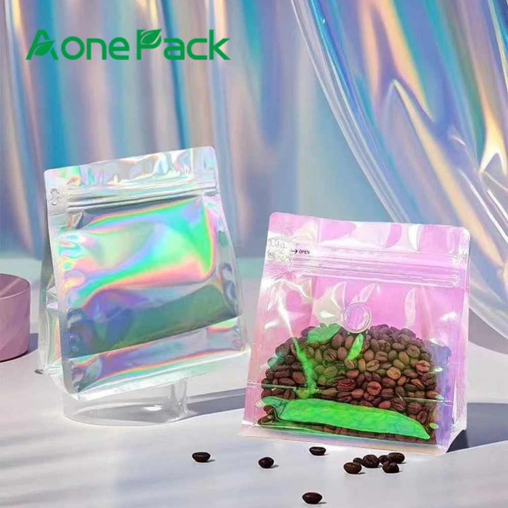 50pcs Holographic Coffee Bag Zip Lock Stand Up Pouch Whole Bean Ground Coffee Powder Resealable Packaging bags 100g 200g 500g
50pcs Holographic Coffee Bag Zip Lock Stand Up Pouch Whole Bean Ground Coffee Powder Resealable Packaging bags 100g 200g 500g